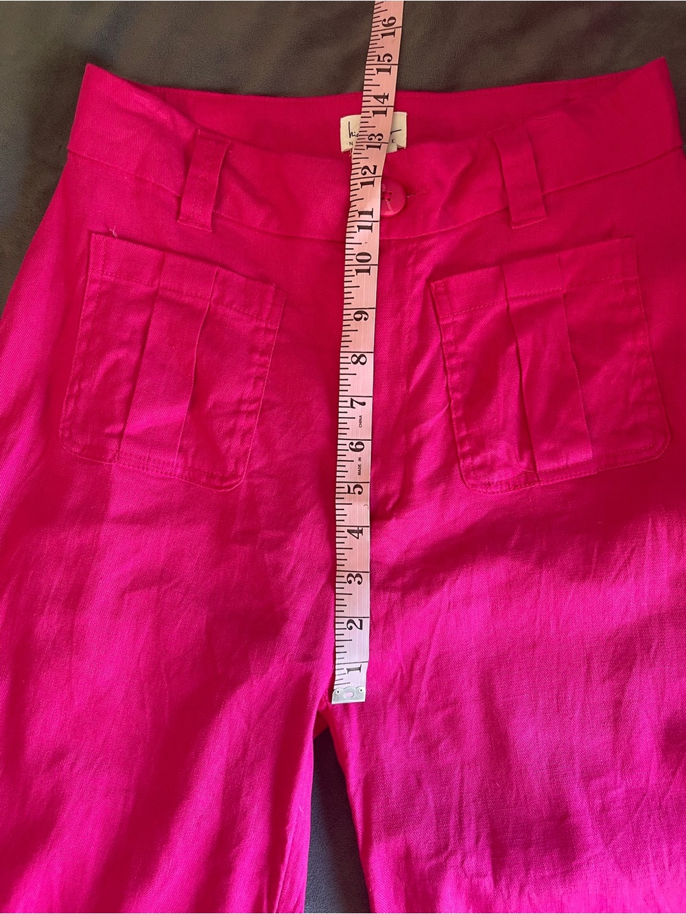 Nicole Miller New York Wide-Leg High-Rise Pants in Vibrant Fuchsia - Picture 8 of 12